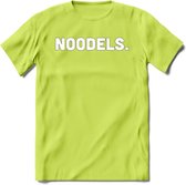 Noodels - Snack T-Shirt | Grappig Verjaardag Kleding Cadeau | Eten En Snoep Shirt | Dames - Heren - Unisex Tshirt | - Groen - XL