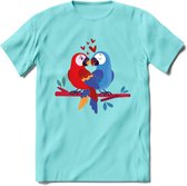 Valentijn T-Shirt | Grappig Valentijnsdag Cadeautje voor Hem en Haar | Dames - Heren - Unisex | Kleding Cadeau | - Licht Blauw - XL