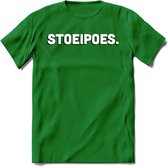 Stoeipoes - Valentijn T-Shirt | Grappig Valentijnsdag Cadeautje voor Hem en Haar | Dames - Heren - Unisex | Kleding Cadeau | - Donker Groen - 3XL