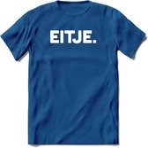 Eitje - Snack T-Shirt | Grappig Verjaardag Kleding Cadeau | Eten En Snoep Shirt | Dames - Heren - Unisex Tshirt | - Donker Blauw - M