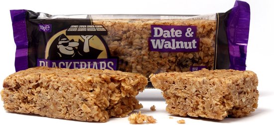 Blackfriars Flapjacks (25x110g) Date & Walnut - Repen - Energie repen — afbeelding 5