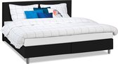 Beter Bed Basic Box Colorado vlak met pocketveermatras Comfort X1000 - 140 x 200 cm - zwart