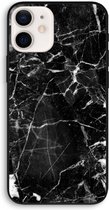 Case Company® - iPhone 12 Pro hoesje - Zwart Marmer 2 - 100% Biologisch Afbreekbaar - Duurzaam - Biodegradable Soft Case - Milieuvriendelijke Print op Achterkant - Zwarte Zijkanten - Bescherm