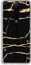 Case Company® - OnePlus 8 hoesje - Gouden marmer - Soft Case / Cover - Bescherming aan alle Kanten - Zijkanten Transparant - Bescherming Over de Schermrand - Back Cover