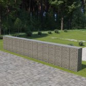 vidaXL Schanskorf muur met deksels 900x50x150 cm gegalvaniseerd staal