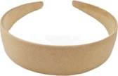 Haarband Diadeem Satijn 3cm Beige