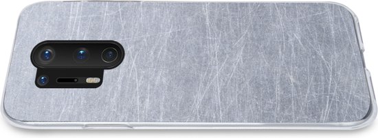 OnePlus 8 Pro - Impression métallique - Grijs - Rayures - Coque en Siliconen téléphone -