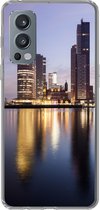 Geschikt voor OnePlus Nord 2 5G hoesje - Rotterdam - Water - Wolkenkrabber - Siliconen Telefoonhoesje