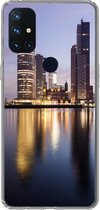 Geschikt voor OnePlus Nord N10 5G hoesje - Rotterdam - Water - Wolkenkrabber - Siliconen Telefoonhoesje