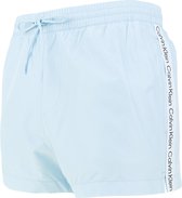 Calvin Klein tape ck logo zwemshort blauw - M