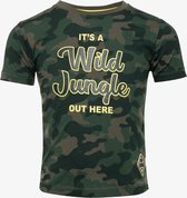 TwoDay jongens T-shirt met camouflage print - Groen - Maat 122/128