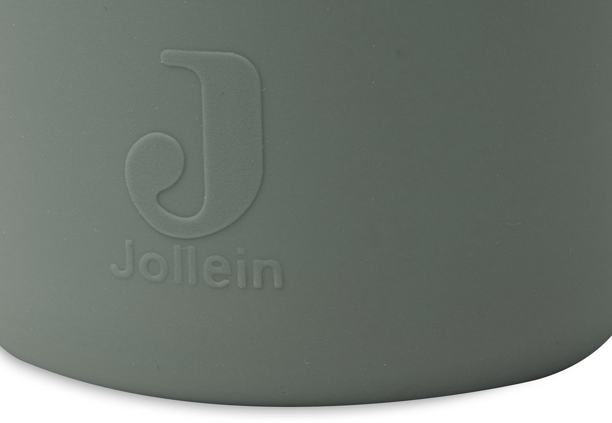 Jollein - Drinkbeker (Ash Green) - Siliconen - Baby Drinkberker, Baby Bestek - 6-18 maanden