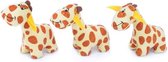 Zippy Paws ZP829 Miniz 3-Pack - Giraffe - Speelgoed voor dieren - honden speelgoed – honden knuffel – honden speeltje – honden speelgoed knuffel - hondenspeelgoed piep - hondenspeelgoed bijte
