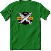 Fishing Club - Vissen T-Shirt | Grappig Verjaardag Vis Hobby Cadeau Shirt | Dames - Heren - Unisex | Tshirt Hengelsport Kleding Kado - Donker Groen - 3XL