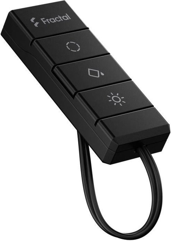 Connectoren - Fractal Design - Aanpassen 2 RGB-controller Zwart - 12 kleurmodi - 5 helderheidsmodi - 9 pulsatie-/bewegingseffecten