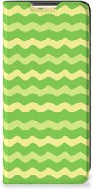 Book Case Xiaomi Redmi Note 10/10T 5G | Poco M3 Pro Telefoonhoesje Waves Green