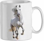 Mok ' Wit paard  Mok 1,3' |Horse | Paard | Paardenliefhebber| Dierenliefhebber | Kadootje voor hem| Kadootje voor haar