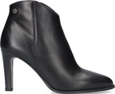 Notre-V 7433 Enkellaarsjes - Enkelboots met rits - Dames - Zwart - Maat 39