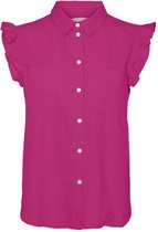 VERO MODA  Signe SL Frill Top Very Berry FUSHIA XL