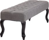 Elegante Zitbank Rovaniemi Stof DA 120 cm, Grijs