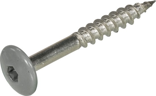 Vis Trespa Torx Inox A2 Gris poussière Ral 7037 4.8x38mm - 100 pièces