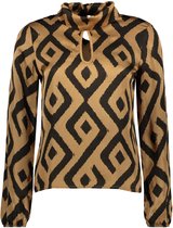 Mexx T-shirt Longsleeve High Neck Fl0433023w 171045 Camel Dames Maat - S