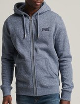 Superdry Heren Trui Vintage Logo hoodie van biologisch katoen met rits