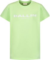 Ballin Amsterdam -  Jongens Slim Fit  Original T-shirt  - Groen - Maat 140
