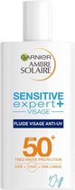 AMBRE SOLAIRE Garnier Sensitive expert anti-UV gezichtsvloeistof SPF50 - 40 ml