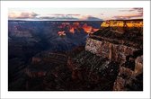 Walljar - Canyon Landschap - Muurdecoratie - Poster met lijst