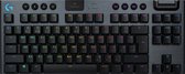 Logitech G G915 TKL Tenkeyless LIGHTSPEED Wireless RGB Mechanical Gaming Keyboard toetsenbord RF-draadloos + Bluetooth Belgisch Koolstof