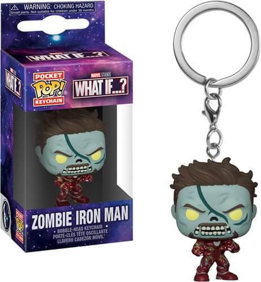 MARVEL WHAT IF - Pocket Pop Keychains - Zombie Iron Man