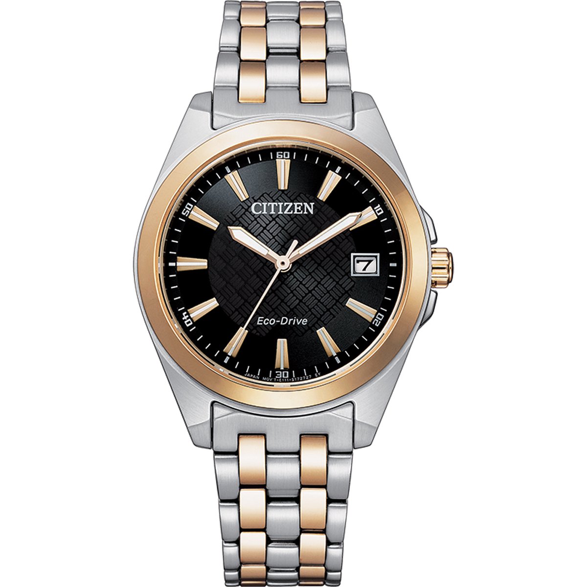 Citizen Classic Horloge - Citizen dames horloge - Bicolor Rosé - diameter 33.5 mm - roestvrij staal