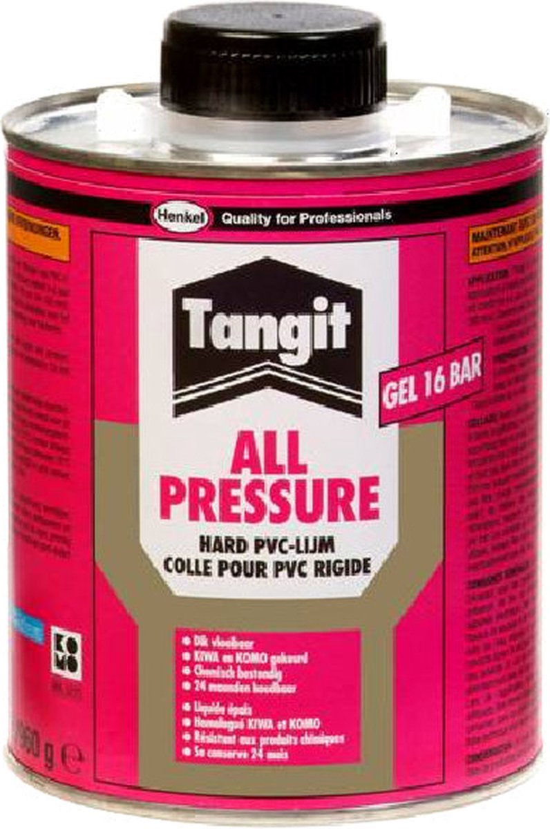 Hard Lijm Pvc All Pressure 500ml Inclusief Kwast | Tangit