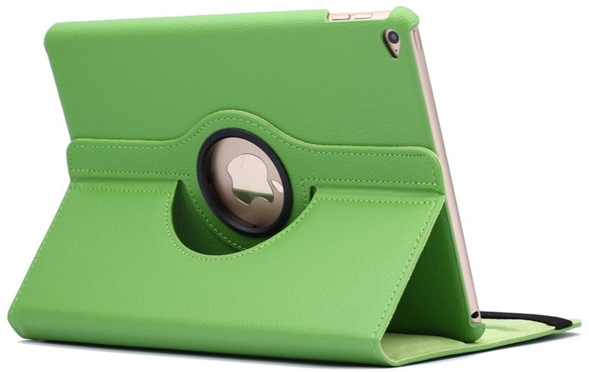 Mobigear Tablethoes geschikt voor Apple iPad Air 2 (2014) Hoes | Mobigear DuoStand Draaibare Bookcase - Groen