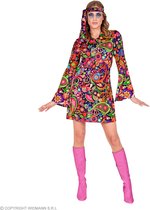 Hippie Kostuum | Hippe Tante Anja Jaren 70 | Vrouw | Large | Carnavalskleding | Verkleedkleding