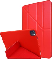 Apple iPad Pro 11 (2020) Hoes - Mobigear - Origami Serie - Kunstlederen Bookcase - Rood - Hoes Geschikt Voor Apple iPad Pro 11 (2020)