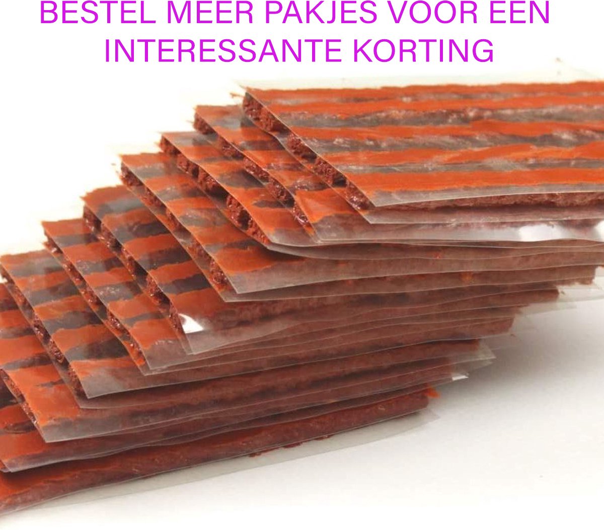 10 proppen voor autoband - Navul veters - Autobanden reparatie set - Autoband reparatie - Bandenreparatieset auto - Tyre repair thumbnail 2
