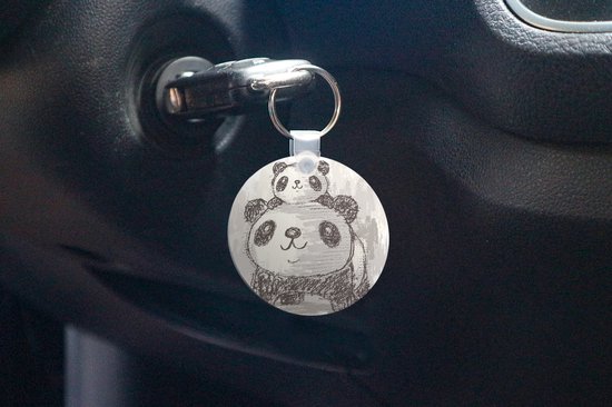 Porte-clés - Enfant - Panda - Mère - Plastique - Rond - Cadeaux à distribuer - Cadeaux Sinterklaas - Cadeaux à distribuer pour enfants - Cadeaux chaussures - Petits cadeaux