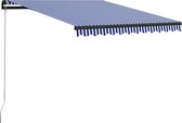 Everest Luifel handmatig uittrekbaar 350x250 cm blauw en wit