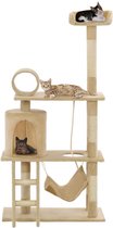 Everest Kattenkrabpaal met sisal krabpalen 140 cm beige