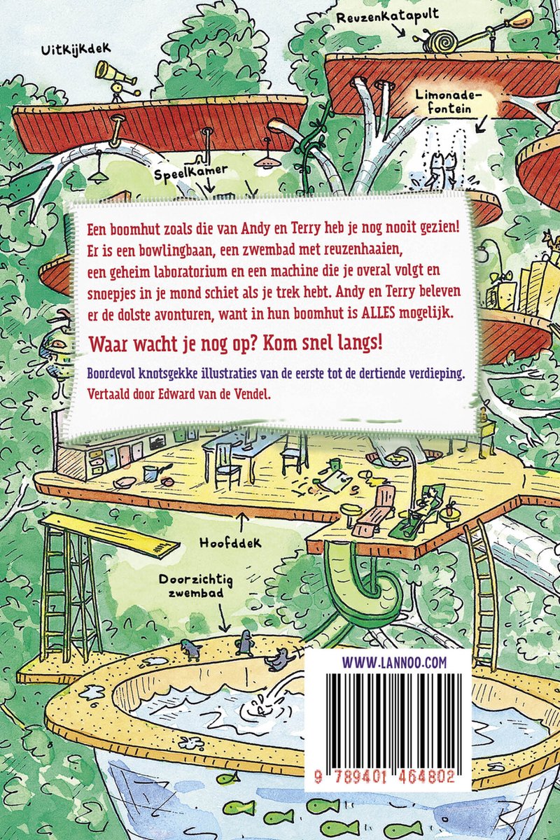 De waanzinnige boomhut van 13 verdiepingen - back cover