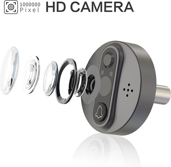 Wifi Video Intercom - Voor Thuis Draadloze Deurbel Video - Kijkgaatje Met Camera - Tuya Smart Home Video-eye - Wifi Intercoms - Voor Appartement — afbeelding 4