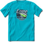 Vissen T-Shirt | Grappig Verjaardag Vis Hobby Cadeau Shirt | Dames - Heren - Unisex | Tshirt Hengelsport Kleding Kado - Blauw - M