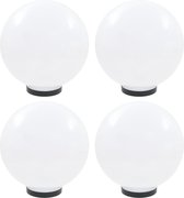 vidaXL LED-bollampen 4 st rond 30 cm PMMA