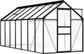 vidaXL Broeikas 8,17 m² aluminium antraciet
