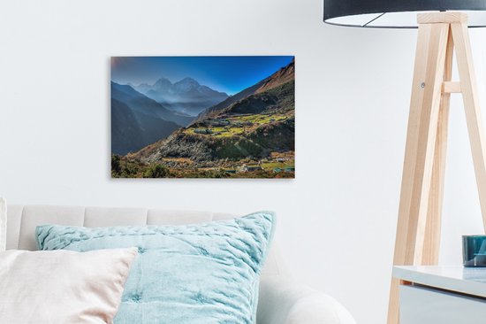 Tableau Toile 80x120 Cm – Montagne Asiatique Porcelaine – Décoration Murale ARTTOR
