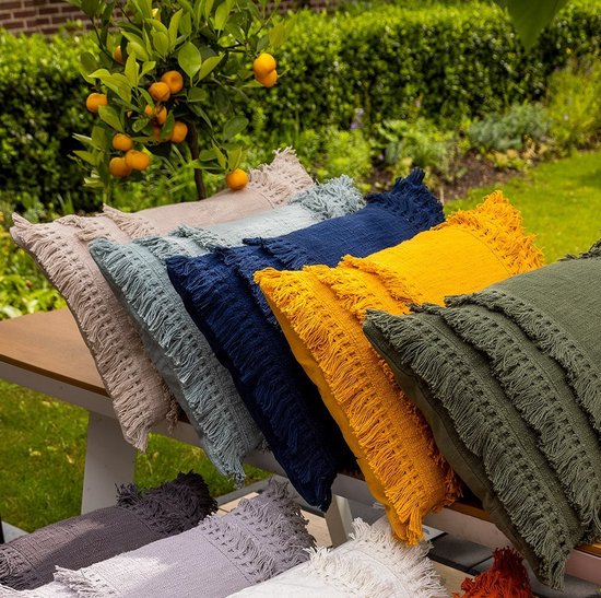 Dutch Decor - Coussin décoratif - Fara 40x60 cm - couleur: pantone Insignia Bleu