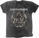 Disturbed Heren Tshirt -L- Riveted Grijs