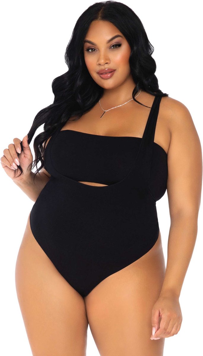Bandeau & suspender bodysuit +